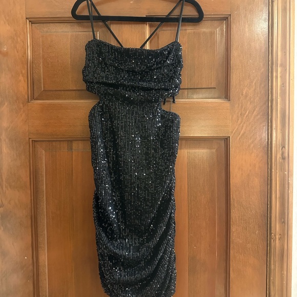 Hello Molly Black Sequin Dress - Picture 3 of 5